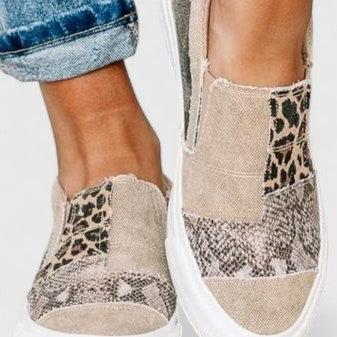 Casilda | Mocasines con estampado patchwork