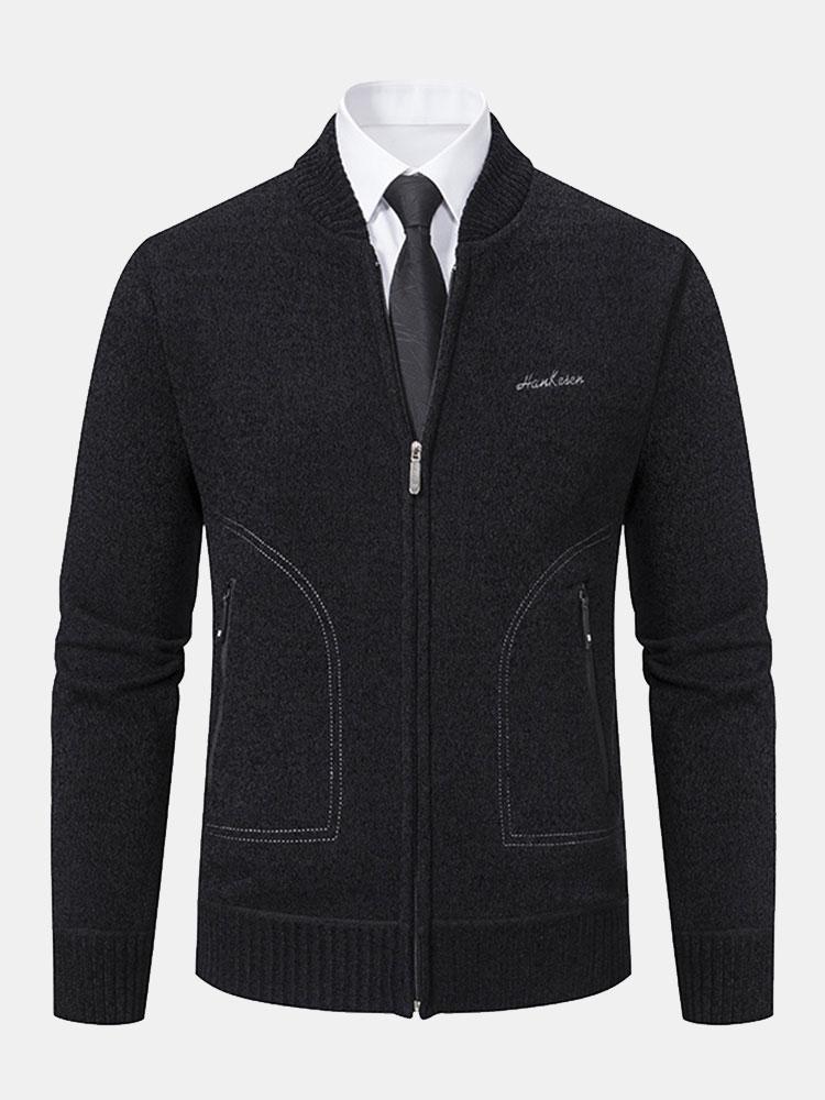 Cirilo | Jersey de punto con cuello bomber y cremallera