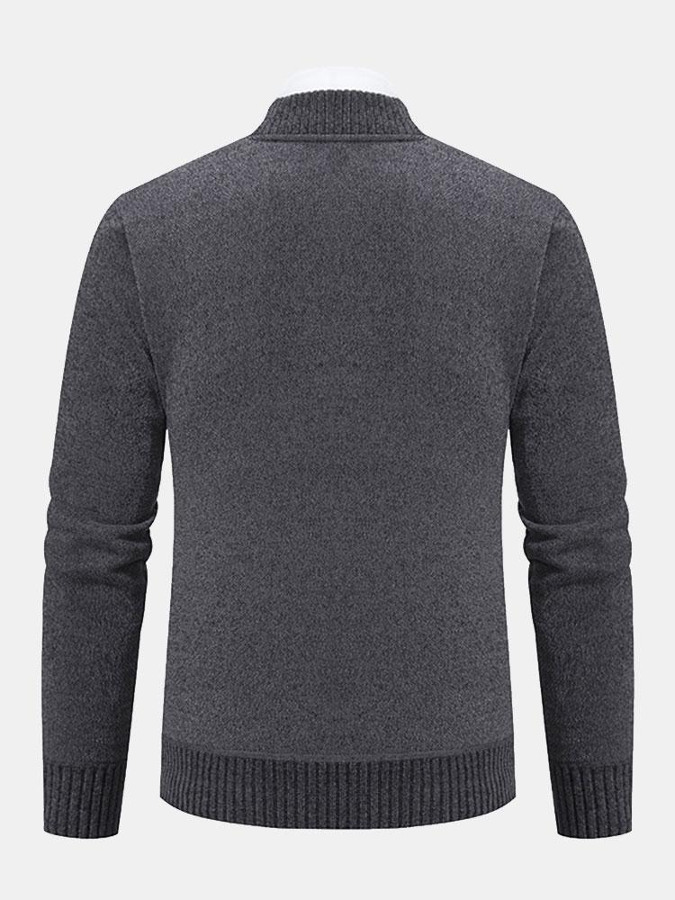 Cirilo | Jersey de punto con cuello bomber y cremallera