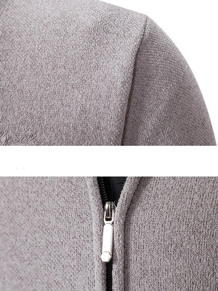 Cirilo | Jersey de punto con cuello bomber y cremallera