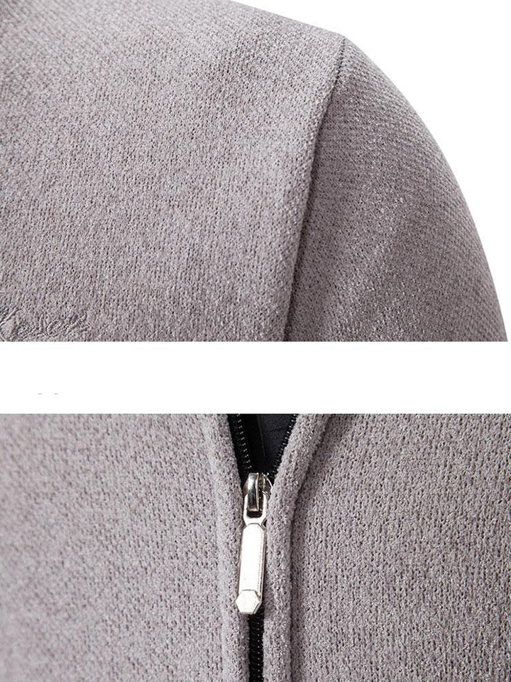 Cirilo | Jersey de punto con cuello bomber y cremallera