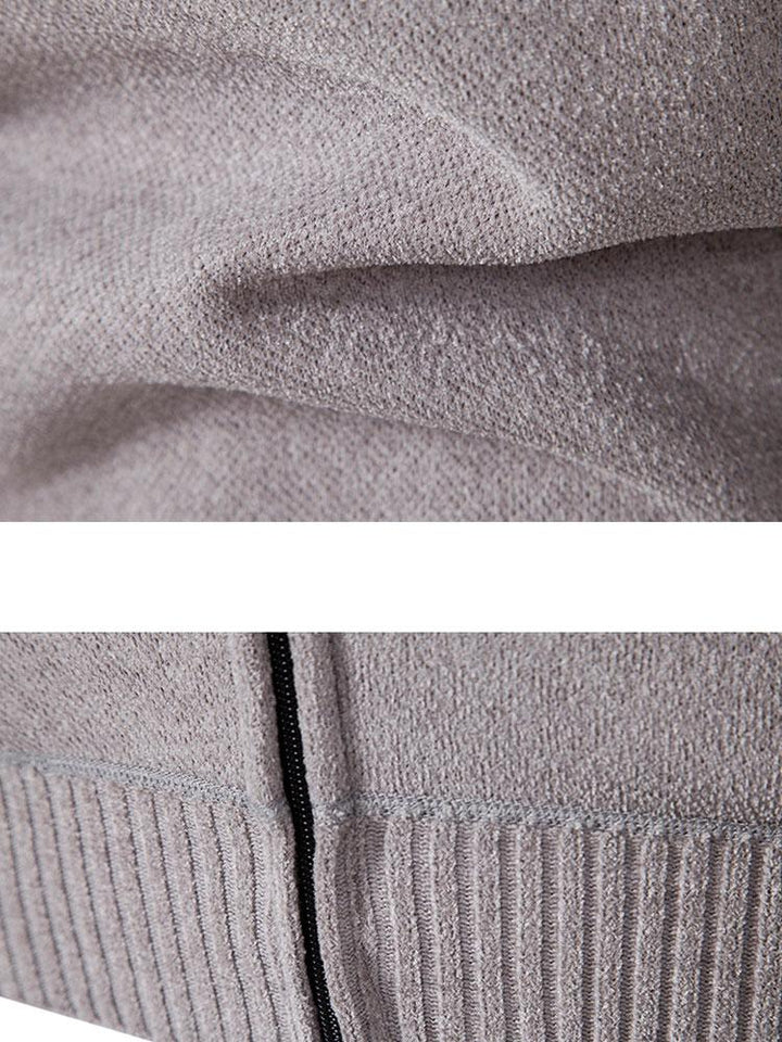 Cirilo | Jersey de punto con cuello bomber y cremallera