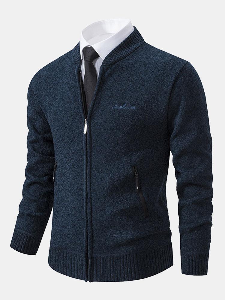 Cirilo | Jersey de punto con cuello bomber y cremallera