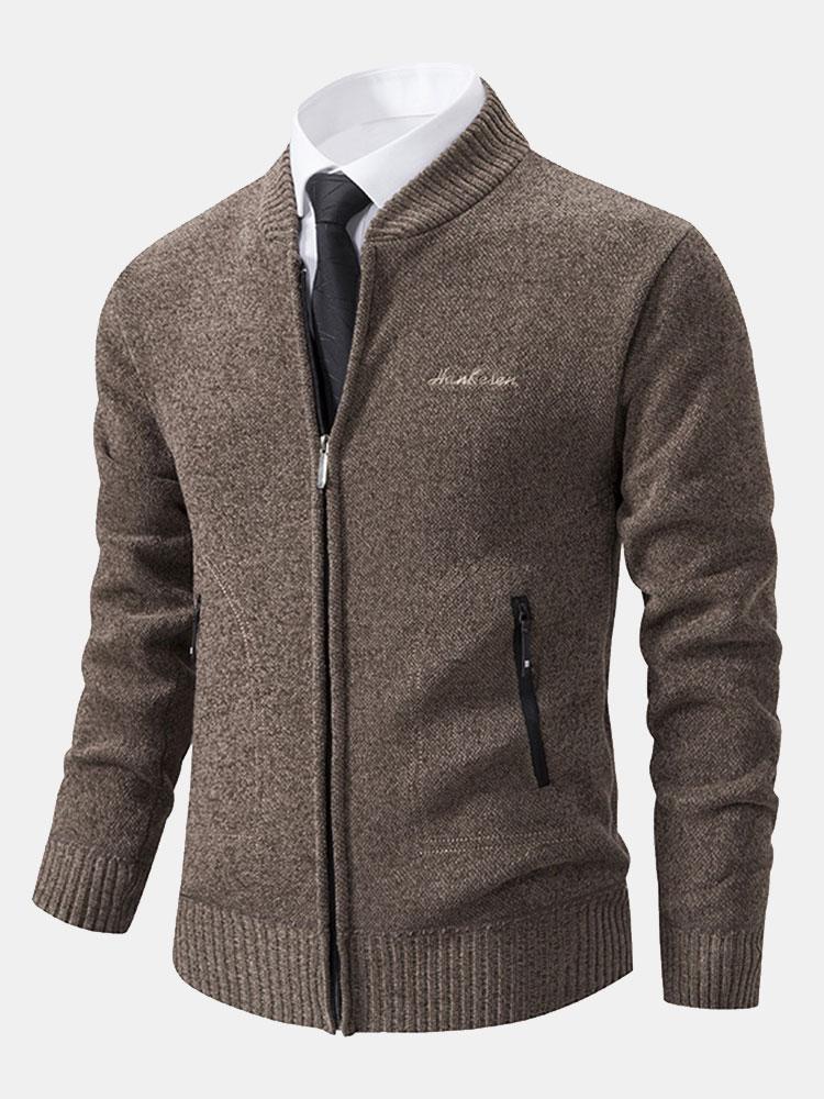 Cirilo | Jersey de punto con cuello bomber y cremallera