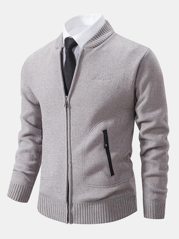 Cirilo | Jersey de punto con cuello bomber y cremallera