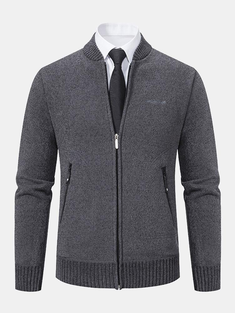 Cirilo | Jersey de punto con cuello bomber y cremallera
