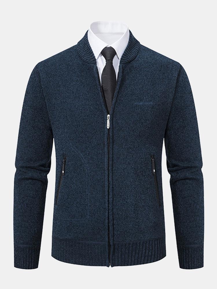 Cirilo | Jersey de punto con cuello bomber y cremallera