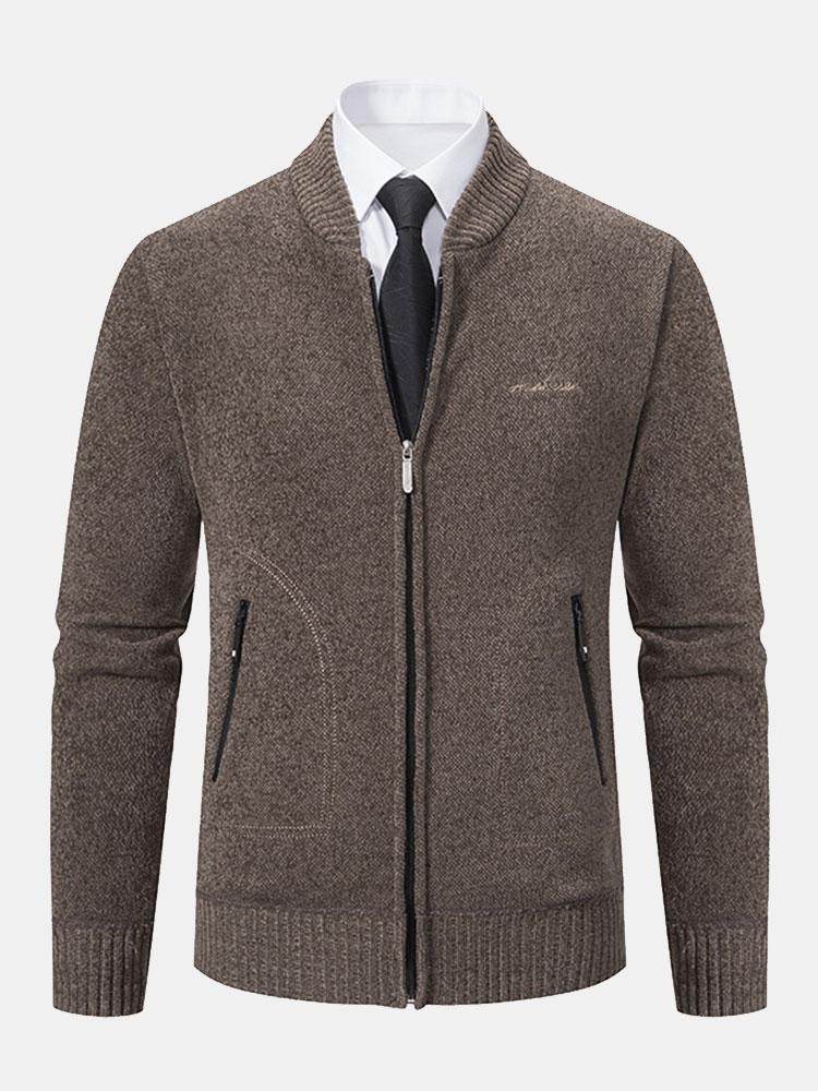 Cirilo | Jersey de punto con cuello bomber y cremallera