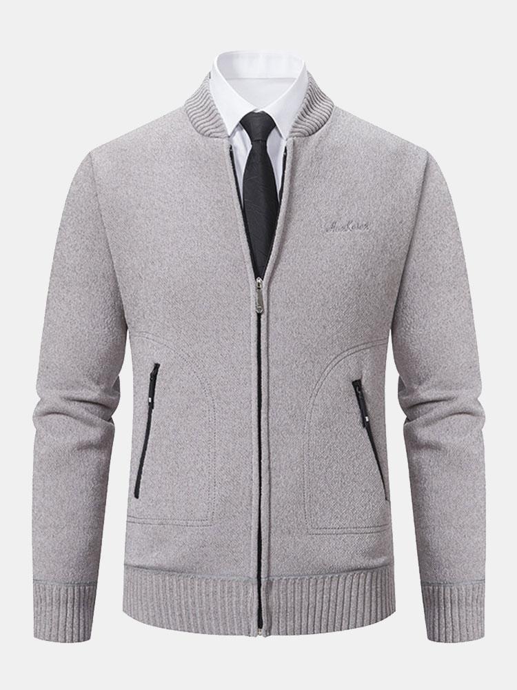 Cirilo | Jersey de punto con cuello bomber y cremallera