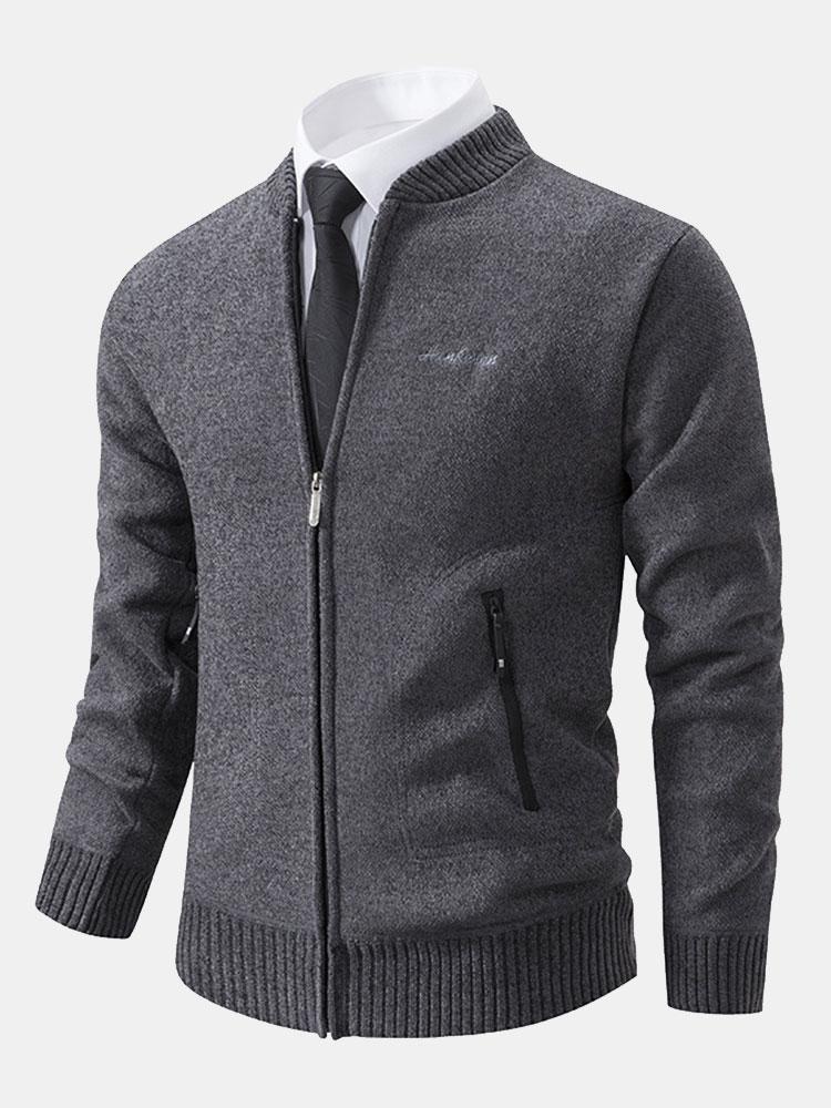 Cirilo | Jersey de punto con cuello bomber y cremallera