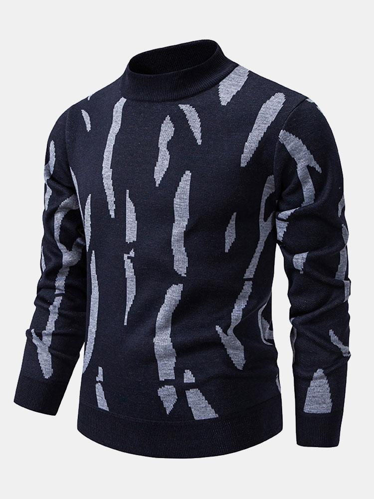 Cosme | Jersey con estampado abstracto y cuello alto