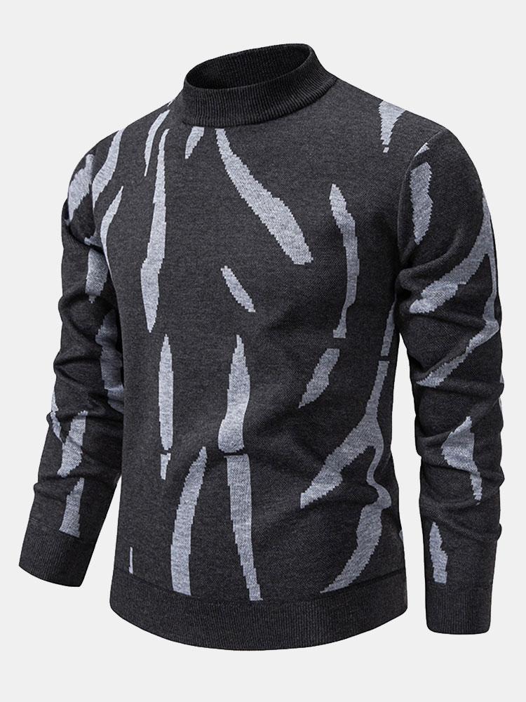 Cosme | Jersey con estampado abstracto y cuello alto