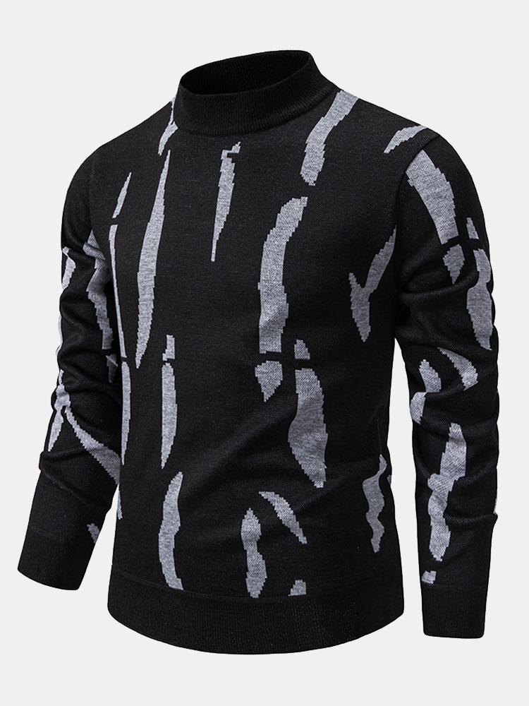 Cosme | Jersey con estampado abstracto y cuello alto
