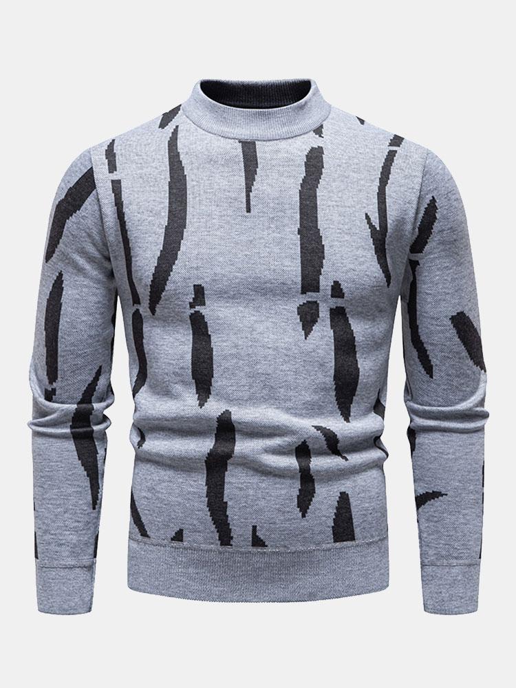 Cosme | Jersey con estampado abstracto y cuello alto
