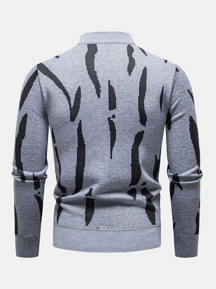 Cosme | Jersey con estampado abstracto y cuello alto