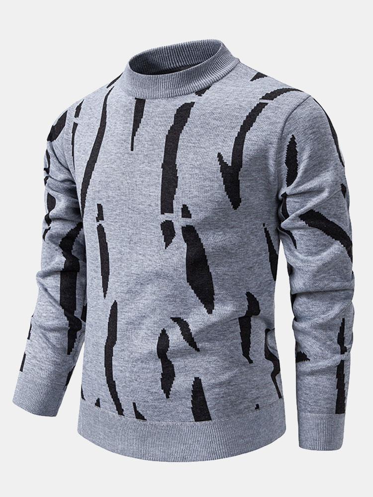 Cosme | Jersey con estampado abstracto y cuello alto