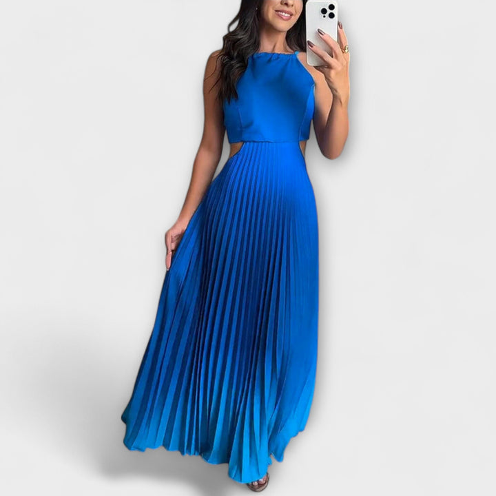 Esther | Vestido maxi sin mangas con tie-dye