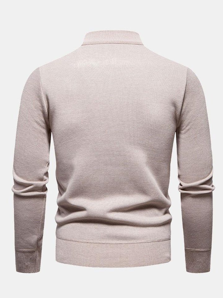 Dámaso | Jersey de corte relajado con cuello alto y cremallera