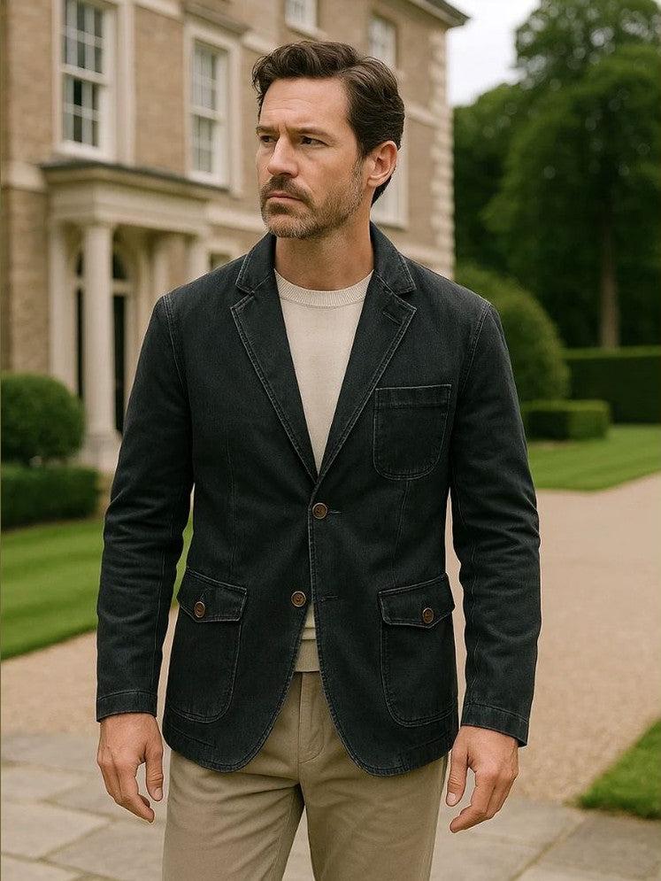 Damián | Blazer informal gris antracita
