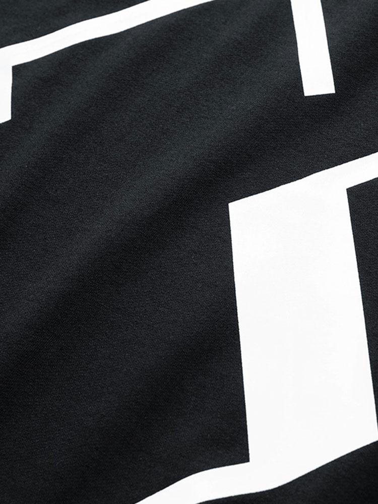 Damián | Sudadera con estampado geométrico y cuello redondo