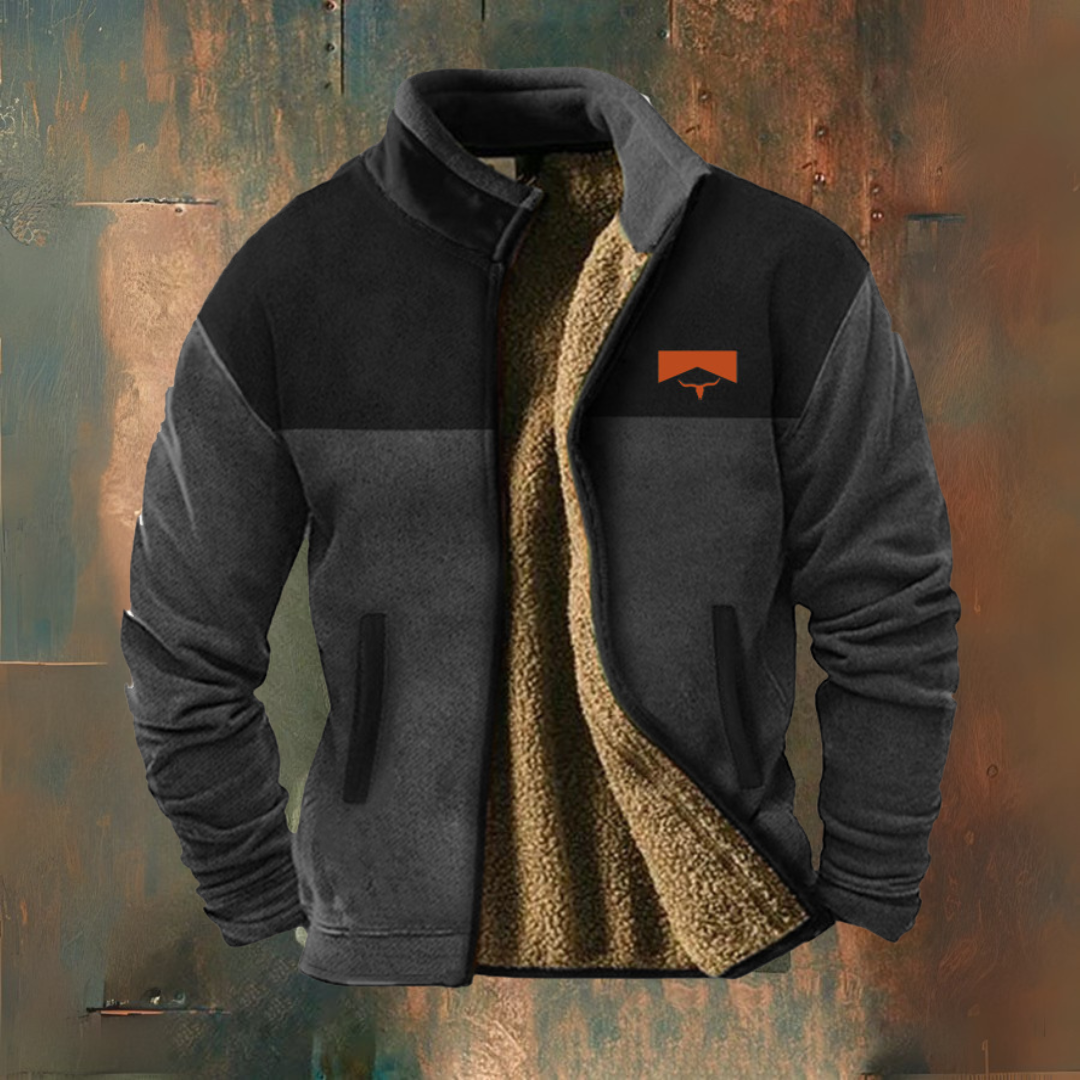 Daniel | Forro polar negro bicolor