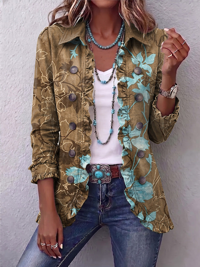 Daniela | Chaqueta boho en degradado floral