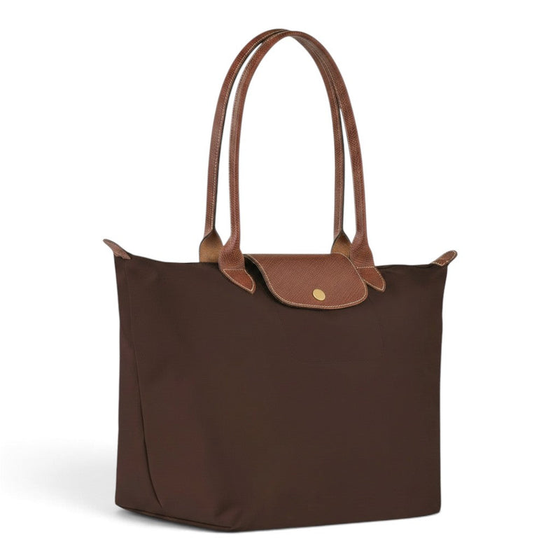 Débora | Bolso shopper plegable marrón oscuro