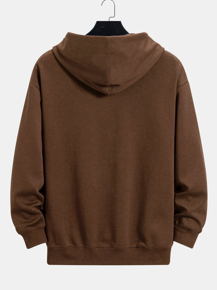 Domingo | Sudadera con capucha básica de corte relajado