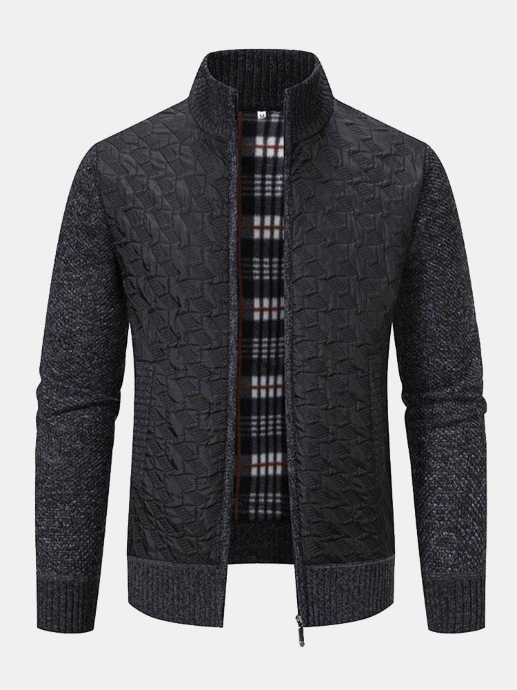 Donato | Jersey jacquard acolchado con cremallera