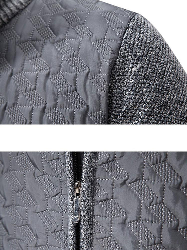Donato | Jersey jacquard acolchado con cremallera
