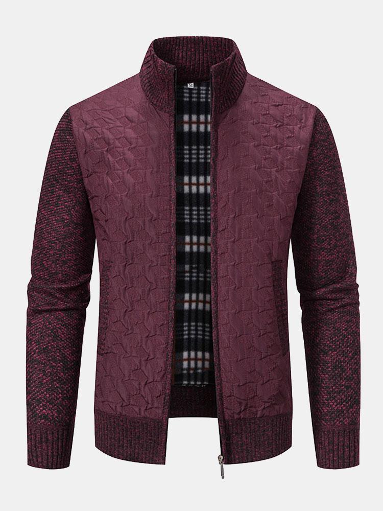 Donato | Jersey jacquard acolchado con cremallera