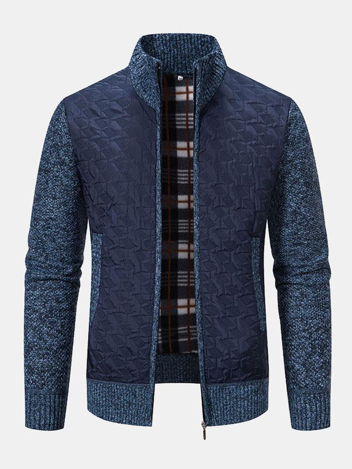 Donato | Jersey jacquard acolchado con cremallera