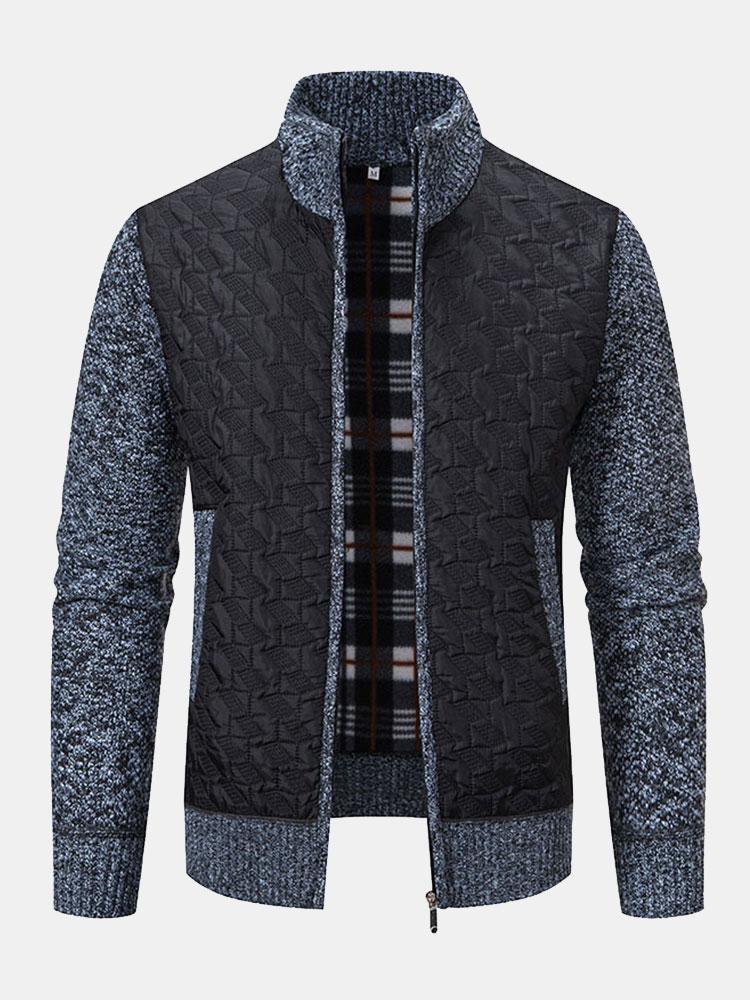 Donato | Jersey jacquard acolchado con cremallera
