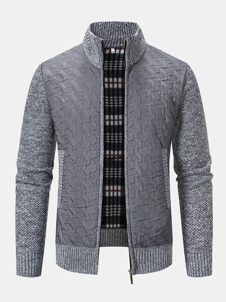 Donato | Jersey jacquard acolchado con cremallera
