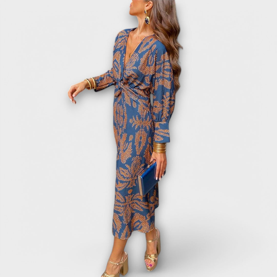 Belén | Vestido maxi de manga larga