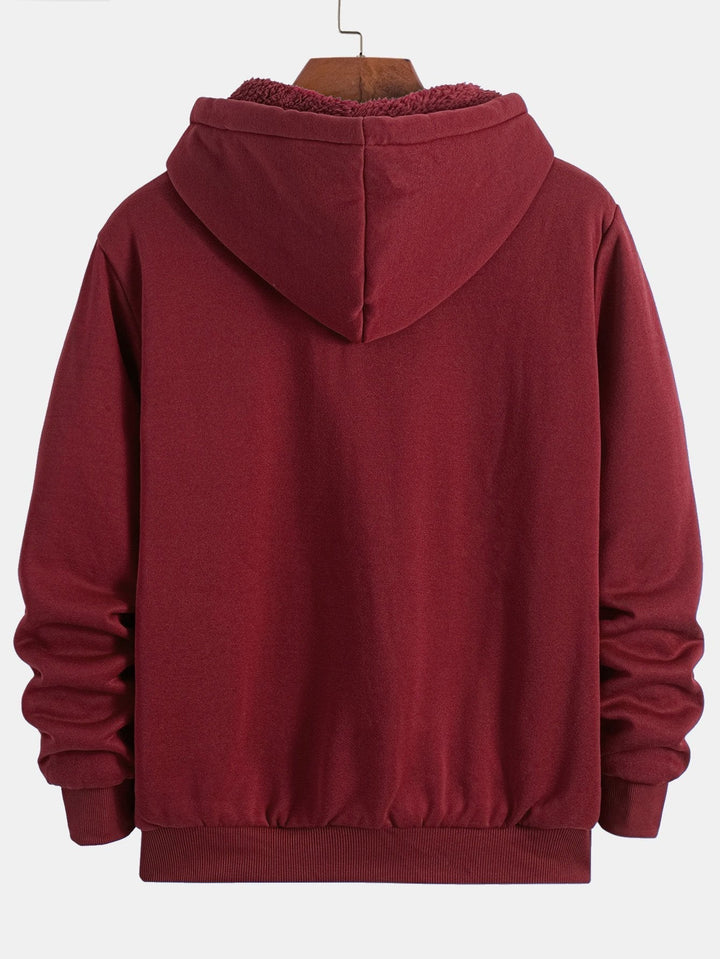 Edgar | Sudadera con capucha con forro de borreguito