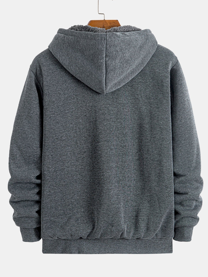 Edgar | Sudadera con capucha con forro de borreguito