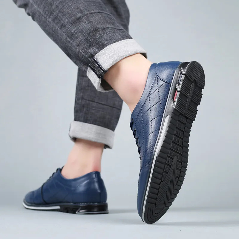 Eduardo | Zapatos casual negros con textura