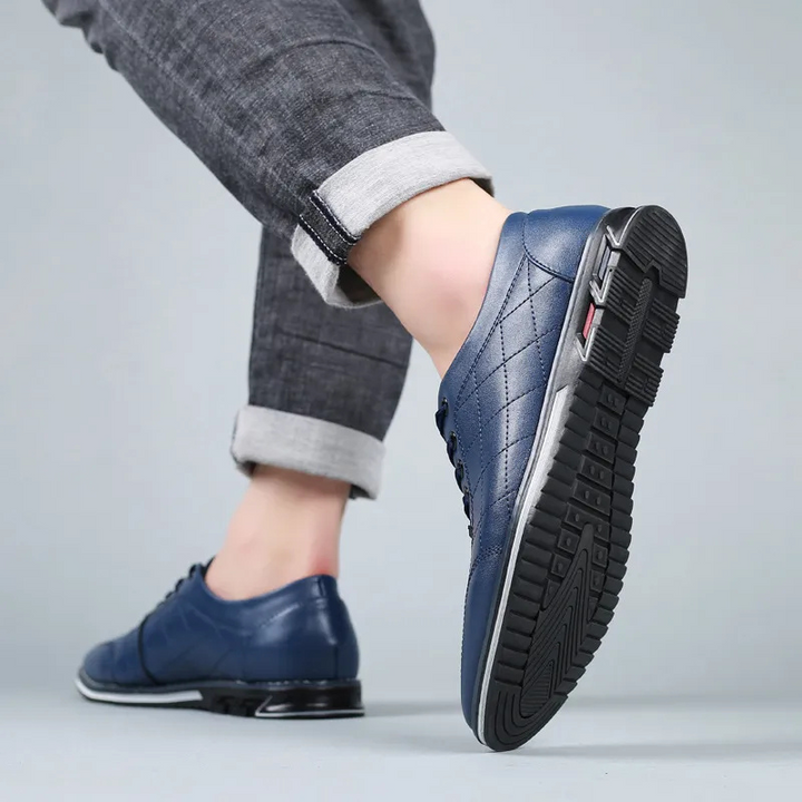 Eduardo | Zapatos casual negros con textura