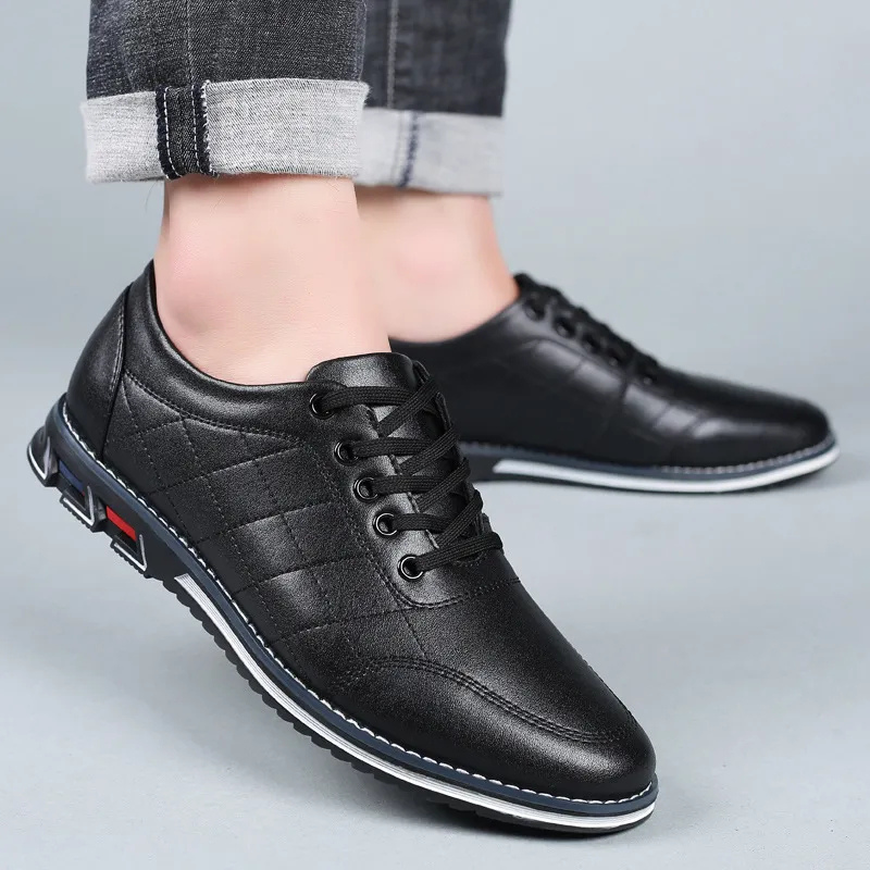 Eduardo | Zapatos casual negros con textura
