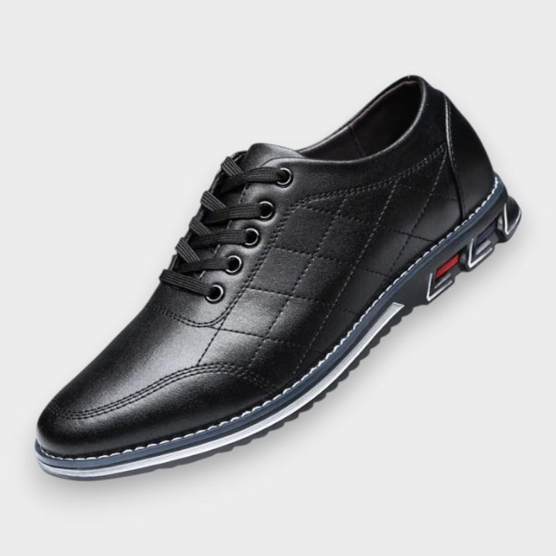 Eduardo | Zapatos casual negros con textura
