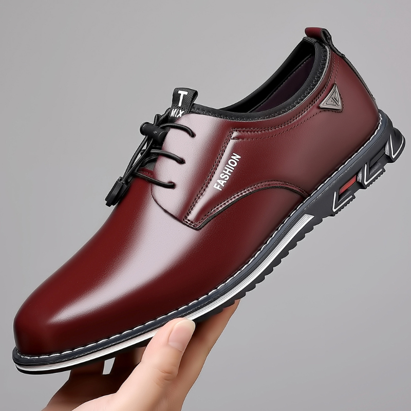 Elías | Zapatos derby negros de acabado brillante
