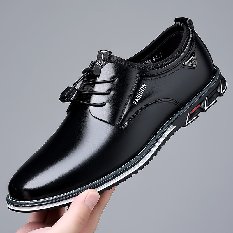 Elías | Zapatos derby negros de acabado brillante