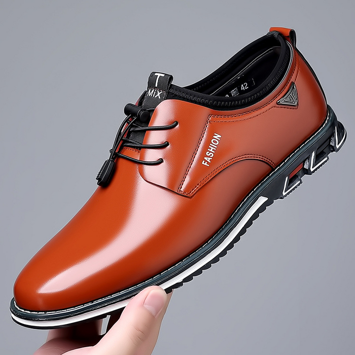 Elías | Zapatos derby negros de acabado brillante