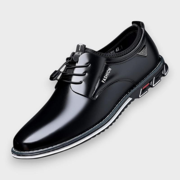 Elías | Zapatos derby negros de acabado brillante