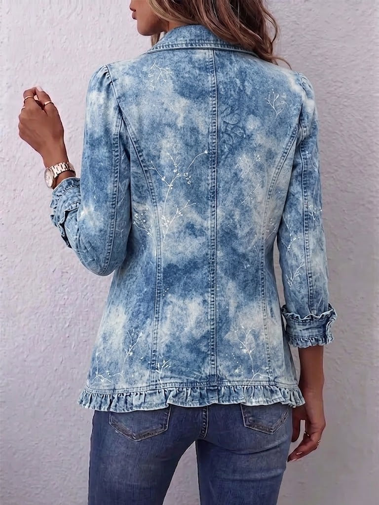 Emilia | Chaqueta boho en degradado botánico