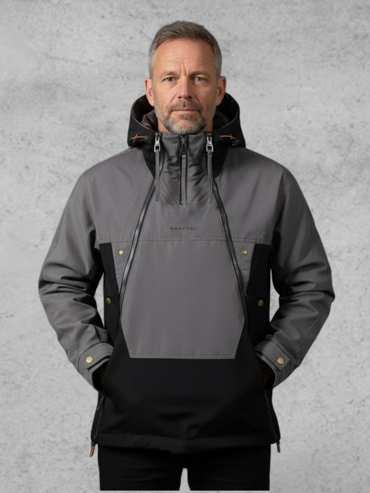 Enrique | Chaqueta anorak gris con capucha