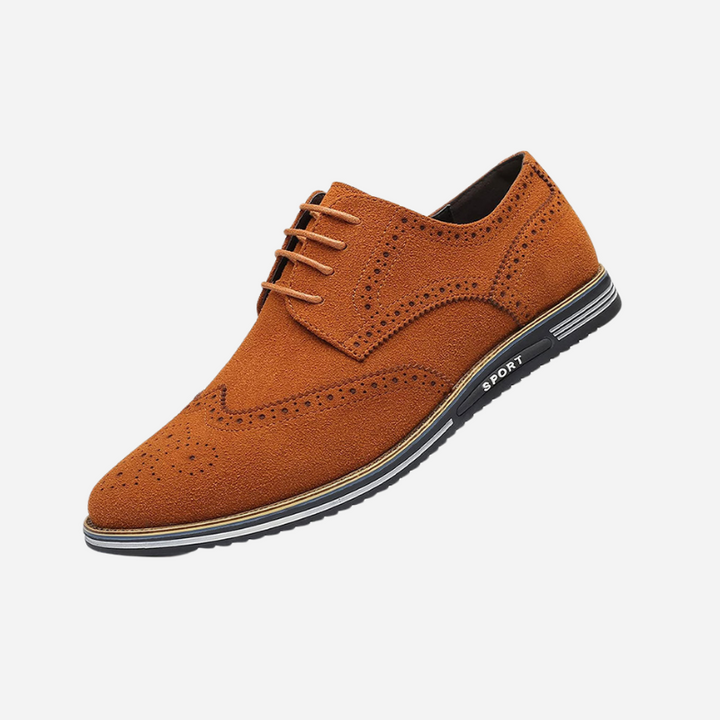Enrique | Zapatos derby negros efecto ante