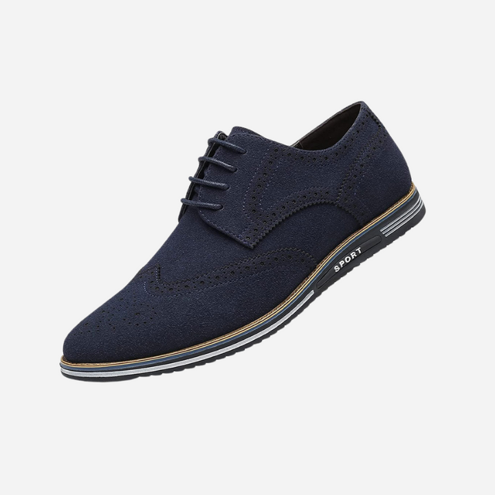 Enrique | Zapatos derby negros efecto ante
