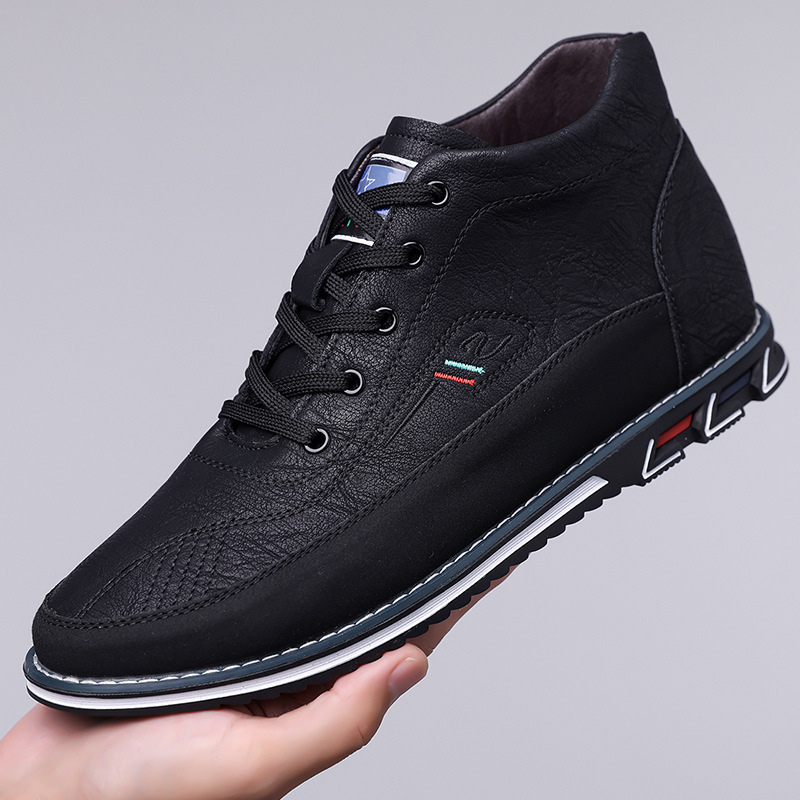 Erasmo | Zapatos casual negros de caña alta